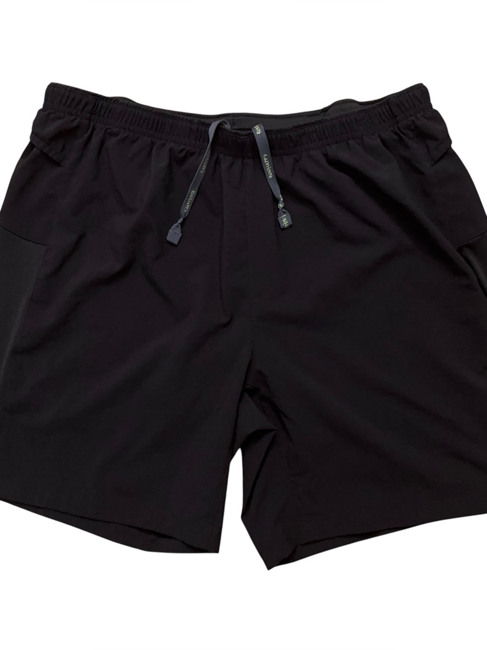 Brooks Running Shorts Mens Size L Sherpa 7" 2-in-1 Lined Drawstring 211138 Black